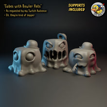 Load image into Gallery viewer, "Gelatinous Cubes" - Cute, Hungry and Nom Nom - Now with HATS by Epic Duck Studios