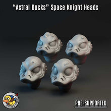 Load image into Gallery viewer, "Astral Duck Marine Heads" - Space Knight Head Swap Bits by Epic Duck Studios