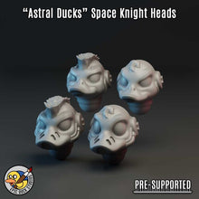 Load image into Gallery viewer, "Astral Duck Marine Heads" - Space Knight Head Swap Bits by Epic Duck Studios