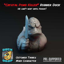 Load image into Gallery viewer, "Crystal Pond Killer" Rubber Duck by Epic Duck Studios