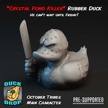 Load image into Gallery viewer, "Crystal Pond Killer" Rubber Duck by Epic Duck Studios
