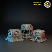 Load image into Gallery viewer, "Gelatinous Cubes" - Cute, Hungry and Nom Nom - Now with HATS by Epic Duck Studios