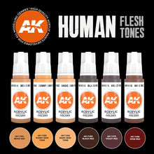 Load image into Gallery viewer, AK-11603 AK Interactive 3G Human Flesh Tones Set