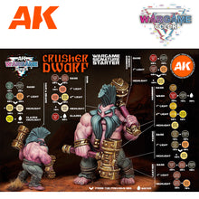 Load image into Gallery viewer, AK 11769 - AK Interactive Wargame Starter Set - Crusher Dwarf (14 Colors & 1 Figure)