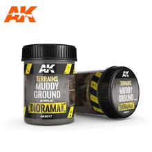 Load image into Gallery viewer, AK-8017 AK Interactive Terrains Muddy Ground - 250ml (Acrylic)