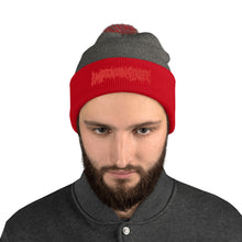 Load image into Gallery viewer, ImpendingDuff Text Logo Pom-Pom Beanie