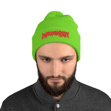 Load image into Gallery viewer, ImpendingDuff Text Logo Pom-Pom Beanie