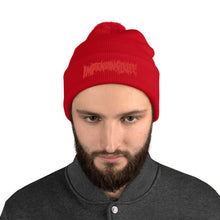 Load image into Gallery viewer, ImpendingDuff Text Logo Pom-Pom Beanie