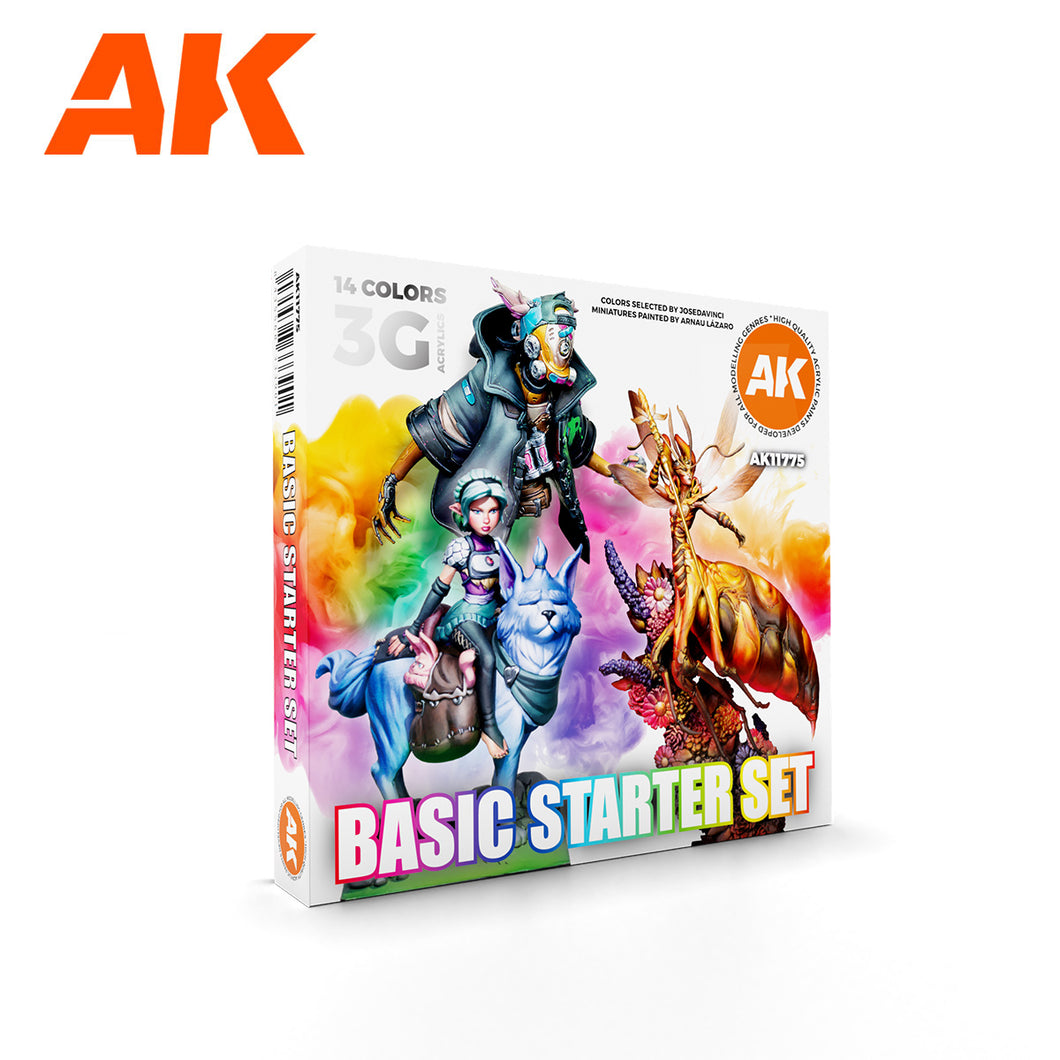 AK-11775 AK Interactive 3G Basic Starter Set - 14 colors