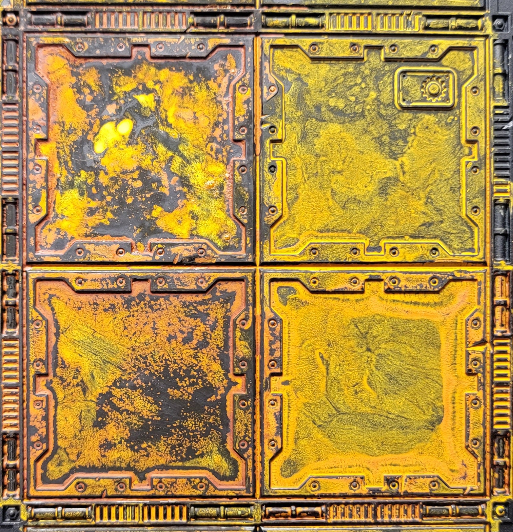 Yellow Rust Design Dirty Down Yellow Rust Effect – ImpendingDuff