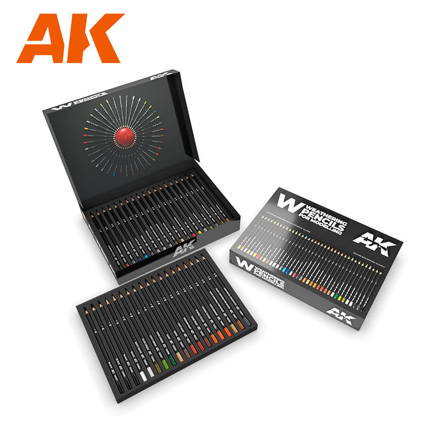 AK-10047 Weathering Pencils: Deluxe Edition Box (Full Set)