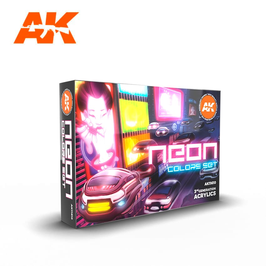 AK-11610 AK Interactive 3G Neon Colors Set