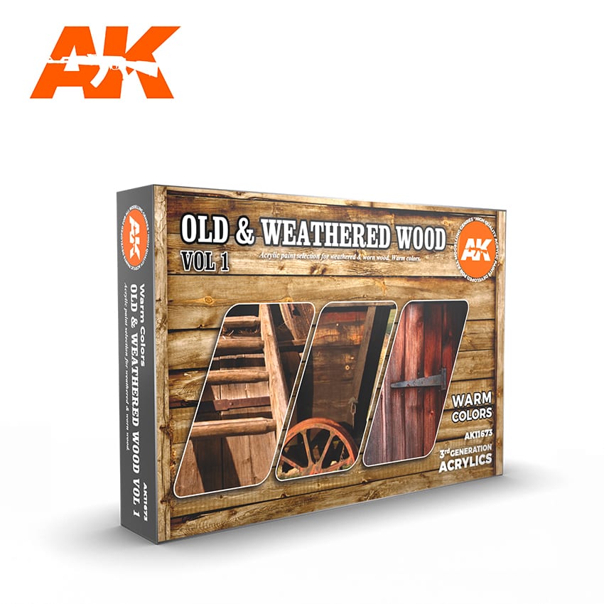 AK-11673 AK Interactive 3G Old & Weathered Wood Vol.1