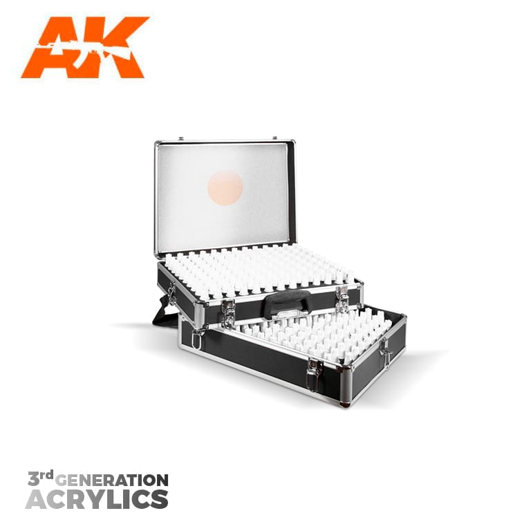 AK-11701 AK Interactive 3G Acrylics Briefcase - 236 Colors Full