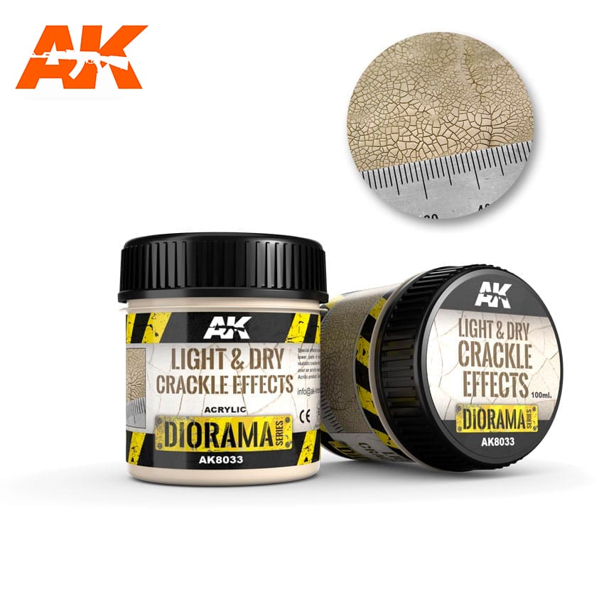 AK-8033 AK Interactive Light & Dry Crackle Effects - 100ml (Acrylic)