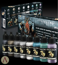 Load image into Gallery viewer, Scale 75 METAL &#39;N&#39; ALCHEMY STEEL PAINT SET
